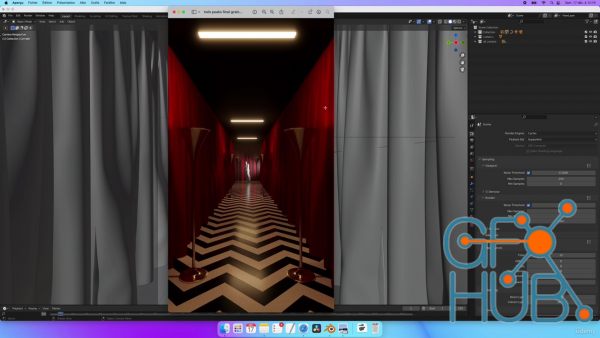 Udemy – Realistic Interior in Blender : Create Twin Peaks Red Room
