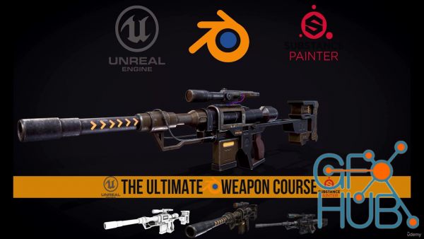 Udemy – The Ultimate weapon course (Create Sniper in Blender 3.4 )