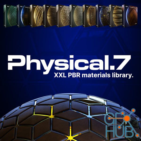 CGAxis – Physical 7 – PBR Materials Collection (FULL)