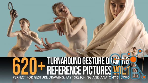 ArtStation – 620 + Turnaround Gesture Drawing Pictures