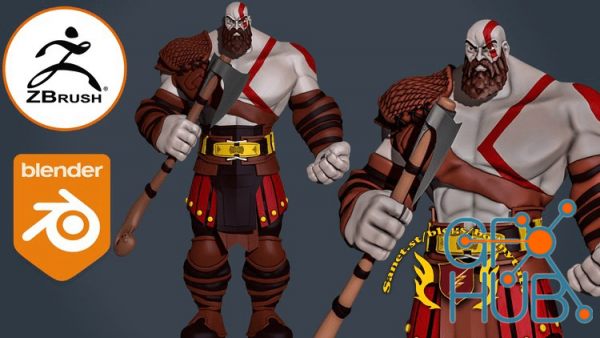 Udemy – Sculpting Stylized character Kratos In Zbrush