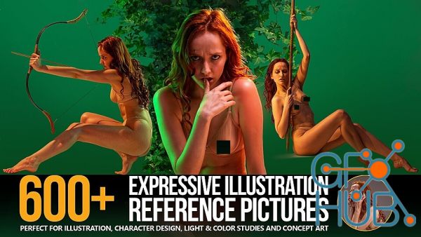 Cubebrush – 600+ Expressive Illustration Reference Pictures