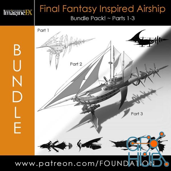 Gumroad – Foundation Patreon – Final Fantasy Inspired Airship Bundle (Parts 1-3)