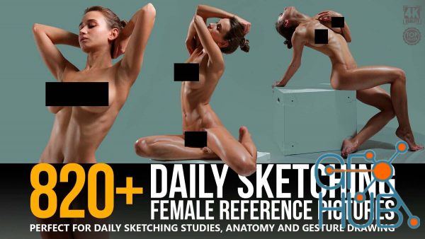 ArtStation – 820+ Daily Sketching Female Reference Pictures  