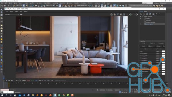 Udemy – 3Ds Max + Vray 5 + Interior 3D Rendering