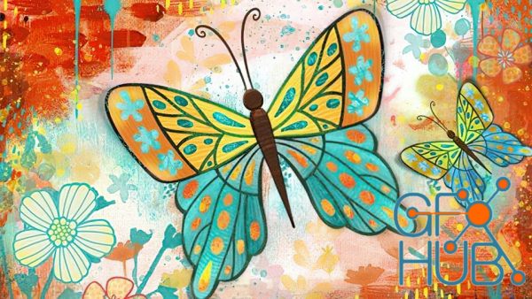 Udemy – Create A Mixed Media Butterfly In Procreate Brushes Included