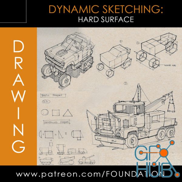 Gumroad – Foundation Patreon – Dynamic Sketching: Hard Surface