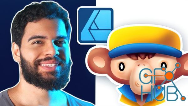 Udemy – Beginner Illustration In Affinity Designer 2 – Chimp Avatar