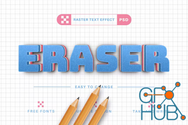 Envato – PSD Eraser – Editable Text Effect, Font Style