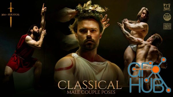 ArtStation – 360+ Classical Male Couple Poses Reference Pictures
