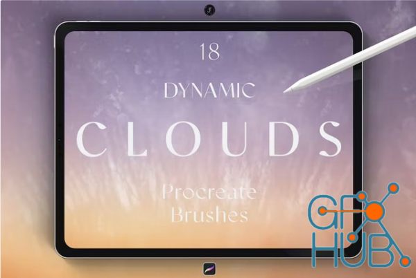 Envato – Dynamic Clouds Procreate Brushes
