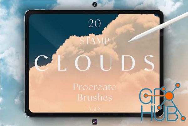 Envato – Stamp Clouds Procreate Brushes Vol.2