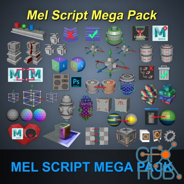 Gumroad – Autodesk Maya Malcolm341 All Mel Script Pack (Feb 2023)