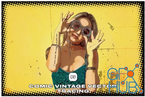 Envato – Comic Vintage Vector Tracing (Photoshop Action)
