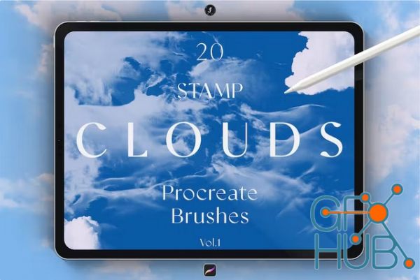 Envato – Stamp Clouds Procreate Brushes Vol.1