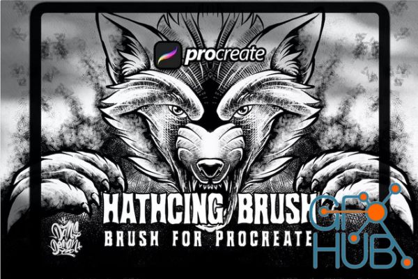 Dansdesign Hatching Brush Procreate