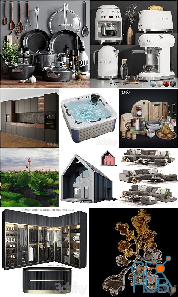 3DSky Pro 3D-Models Collection 1 February 2023