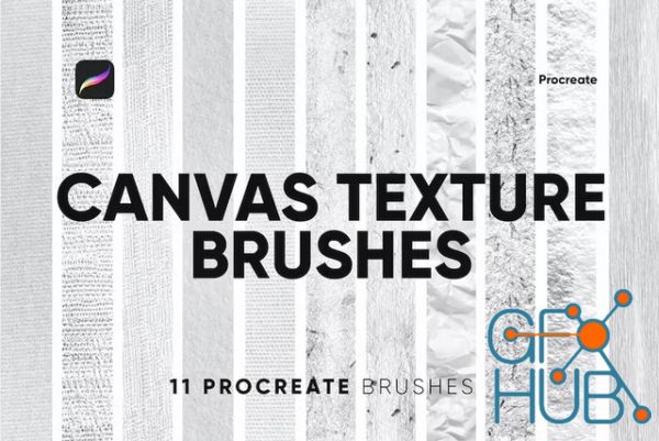 Envato – 10 Canvas Texture Brushes Procreate