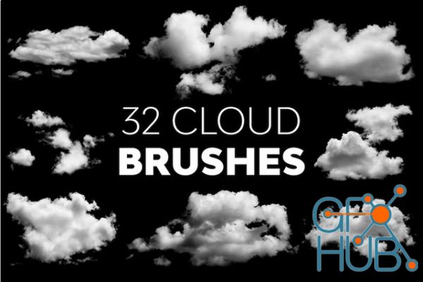 Envato – 32 Cloud Brushes