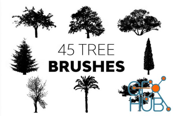 Envato – 45 Tree Brushes