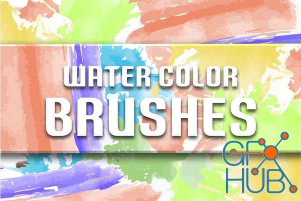 Envato – Watercolor Brush Stroke Bundle for Illustrator