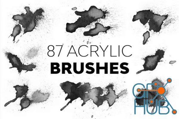 Envato – 87 Acrylic Brushes