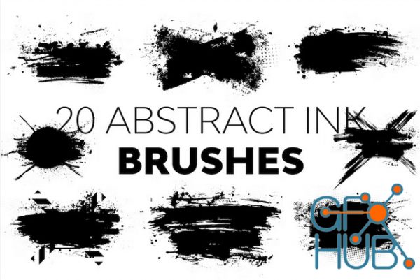 20 Abstract Ink Brushes
