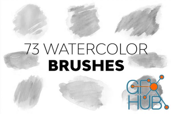 73 Watercolor Brushes