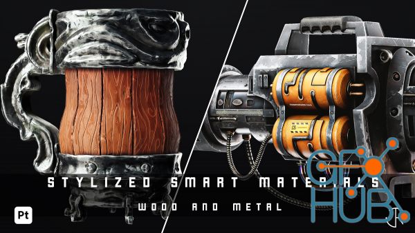 ArtStation – Stylized Smart Materials Wood & Metal Vol 02